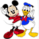 Coloriage de Mickey et Donald