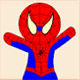 Jeu flash Coloriage de Mini Spiderman