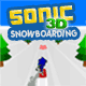 Jeu flash Sonic 3D Snowboarding